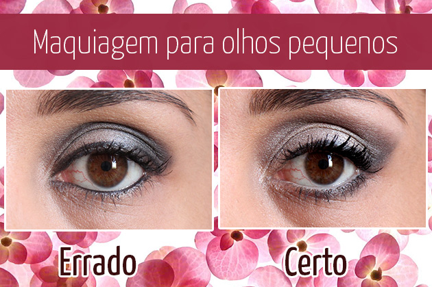 Maquiagem para olhos pequenos