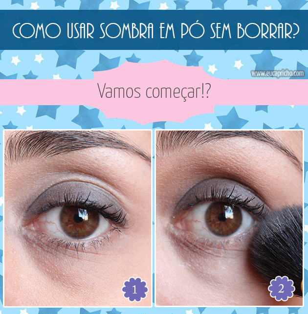 sombrasemborrar1 Como usar sombra em pó sem borrar?