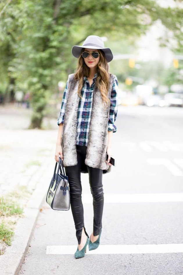como usar colete de pelo fake no inverno, dicas de looks