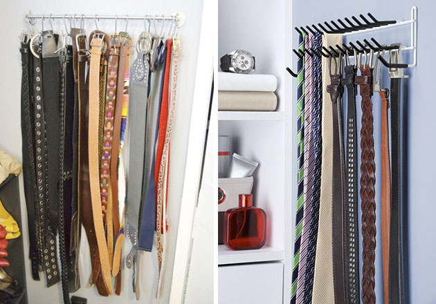 Se você tem muitos cintos e gosta de tudo arrumadinho, confira essas dicas: