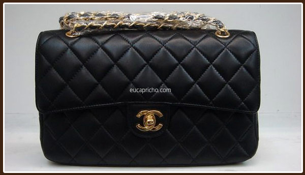 chanel2 Bolsa com alça de corrente