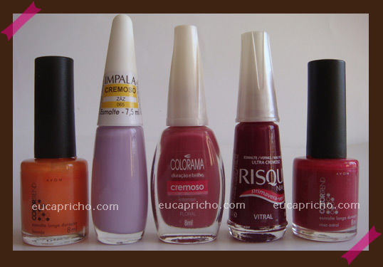 colorido3 Esmaltes da Semana   Vários