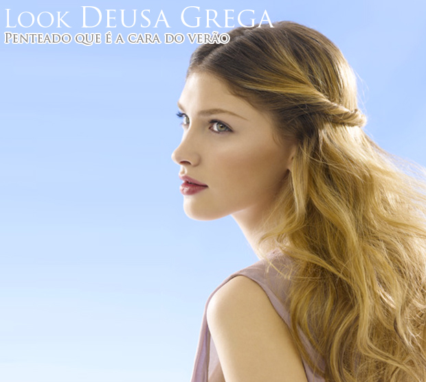dgrega Capricha no Penteado   Look Deusa grega