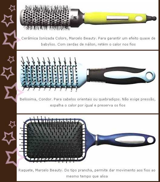 Escova ideal para seu tipo de cabelo imagem escovas Escova ideal para seu tipo de cabelo