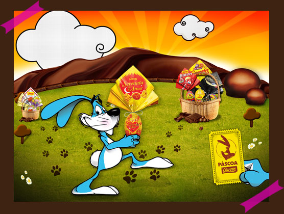 garoto Quem quer uma cesta cheia de chocolates?