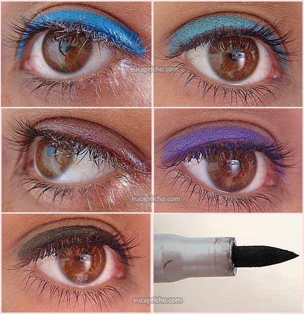 lapisy2 Testei   Eyeko Line & Shine Duo Colour Pencil  e Graffiti Eyeliner Pen