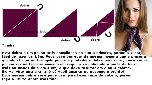 Ta na Moda Lenços Saiba como usar imagem lenco2 Ta na Moda Lenços Saiba como usar