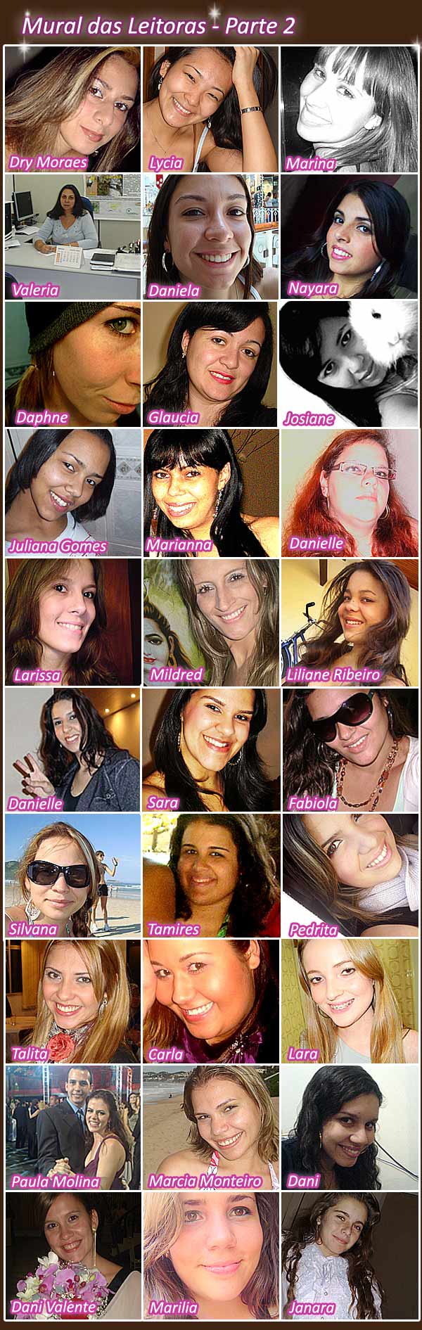 Só Gatas Mural das Leitoras Parte 2 imagem mural2 Só Gatas Mural das Leitoras Parte 2