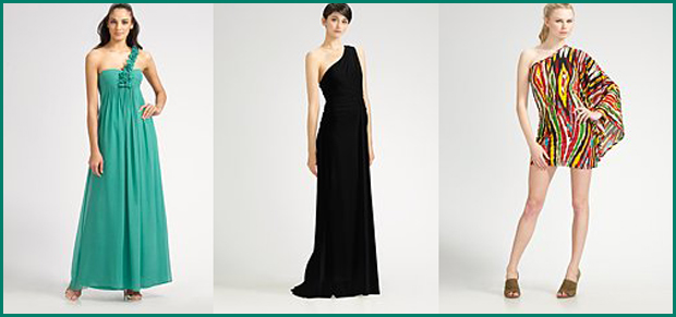 ombro2 Vestidos de um ombro só