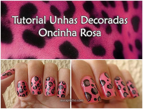 oncinhar Esmalte da Semana   Decoração de Oncinha + Tutorial