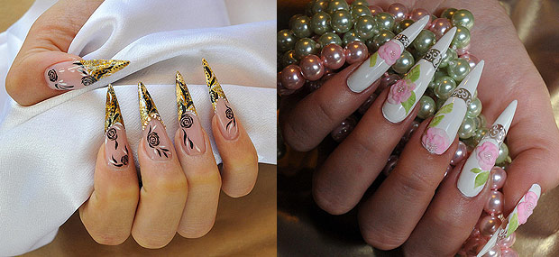 Nail Art em unhas pontudas imagem pontuda2 Nail Art em unhas pontudas