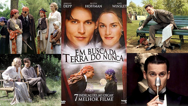 Só dele… Johnny Depp imagem Em Busca da Terra do Nunca Só dele… Johnny Depp