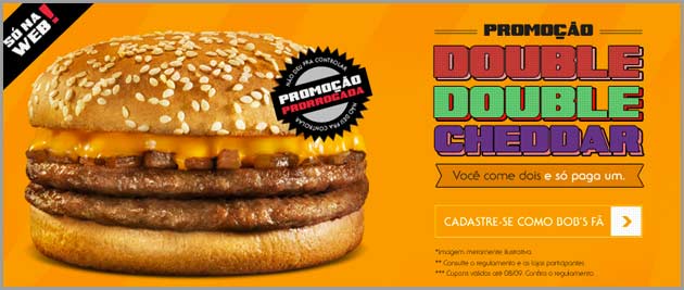 bobs2 Promoção Double Double Cheddar