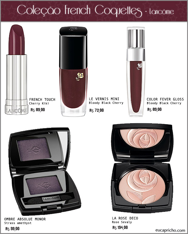 Coleção French Coquettes Outono/Inverno Lancôme imagem lancome2 Coleção French Coquettes Outono/Inverno Lancôme