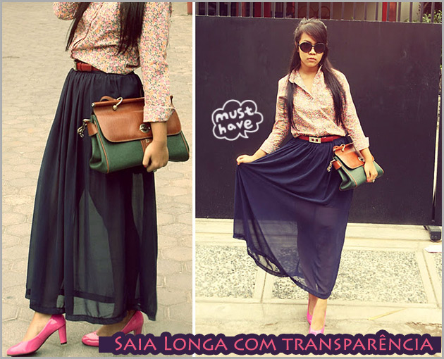Saia longa com transparência imagem longa1 Saia longa com transparência