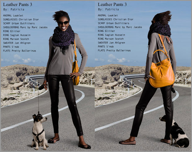 Calça de couro imagem look3 Calça de couro
