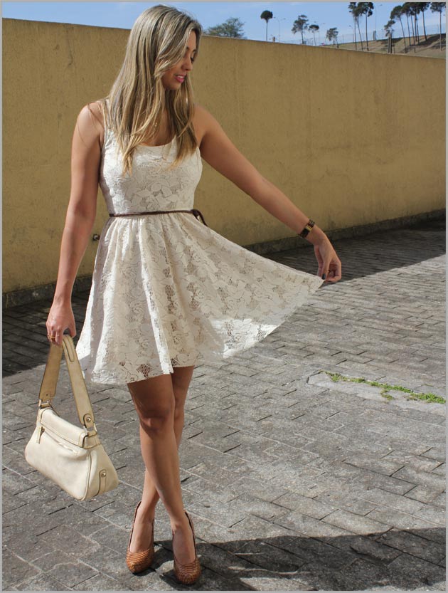 Look do dia â€“ Vestido Rendado