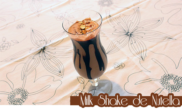 Milk Shake de Nutella imagem nutela Milk Shake de Nutella