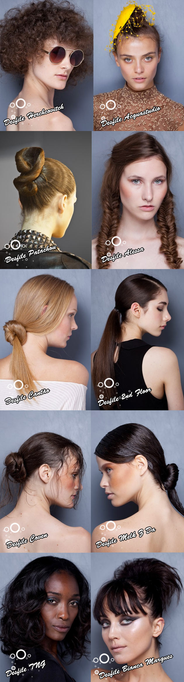 penteados1 #FashionRio   Cabelo