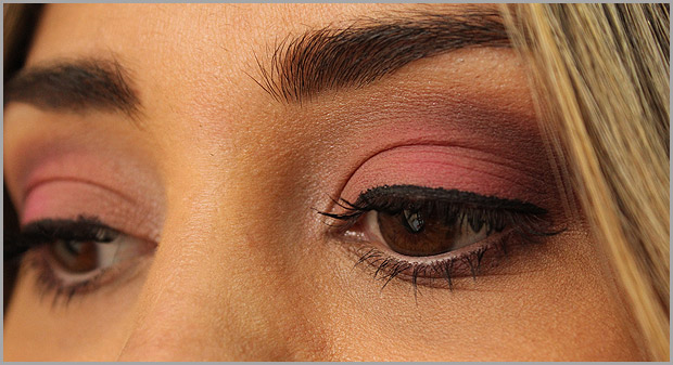 rosa Tutorial   Maquiagem Rosa e Marrom