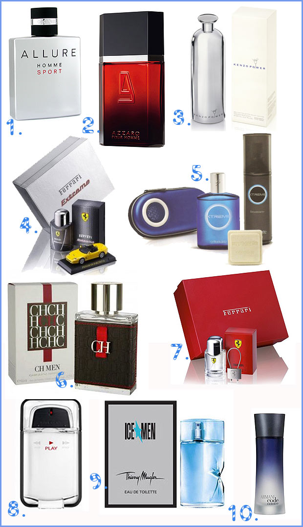 Perfumes Masculinos TOP 10 de Natal imagem top10masculino Perfumes Masculinos TOP 10 de Natal