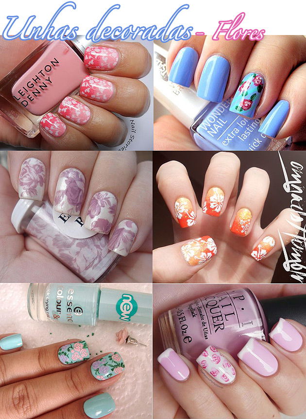 Unhas decoradas Flores imagem unhadecoradaflores Unhas decoradas Flores