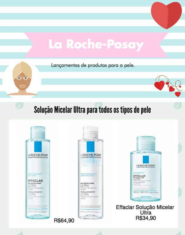 Lançamentos - Abril 2017 - produtos la roche posay produtos para pele