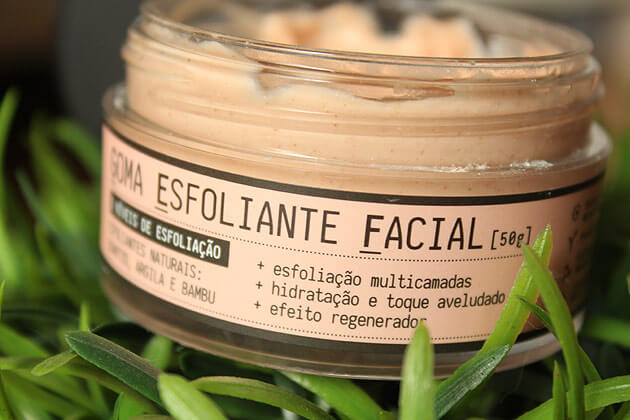 Goma esfoliante Facial - Quintal Cosméticos