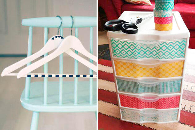 Diferentes formas de usar fita Washi Tape