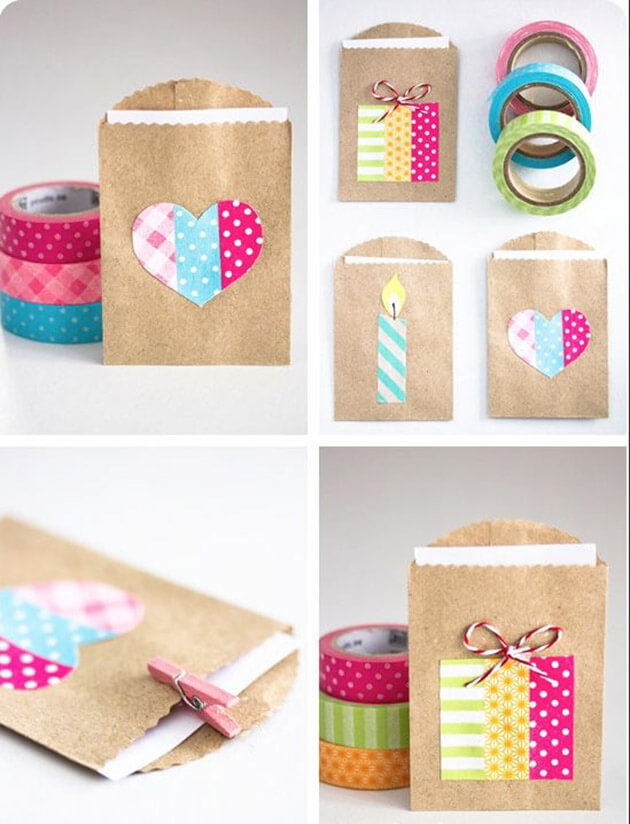 Diferentes formas de usar fita Washi Tape