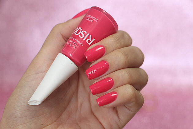 Esmalte Meus Souvernirs esmalte rosa risque