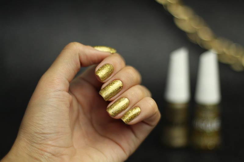 Esmalte Risqué - Gold Vibes e Disco D'Ouro