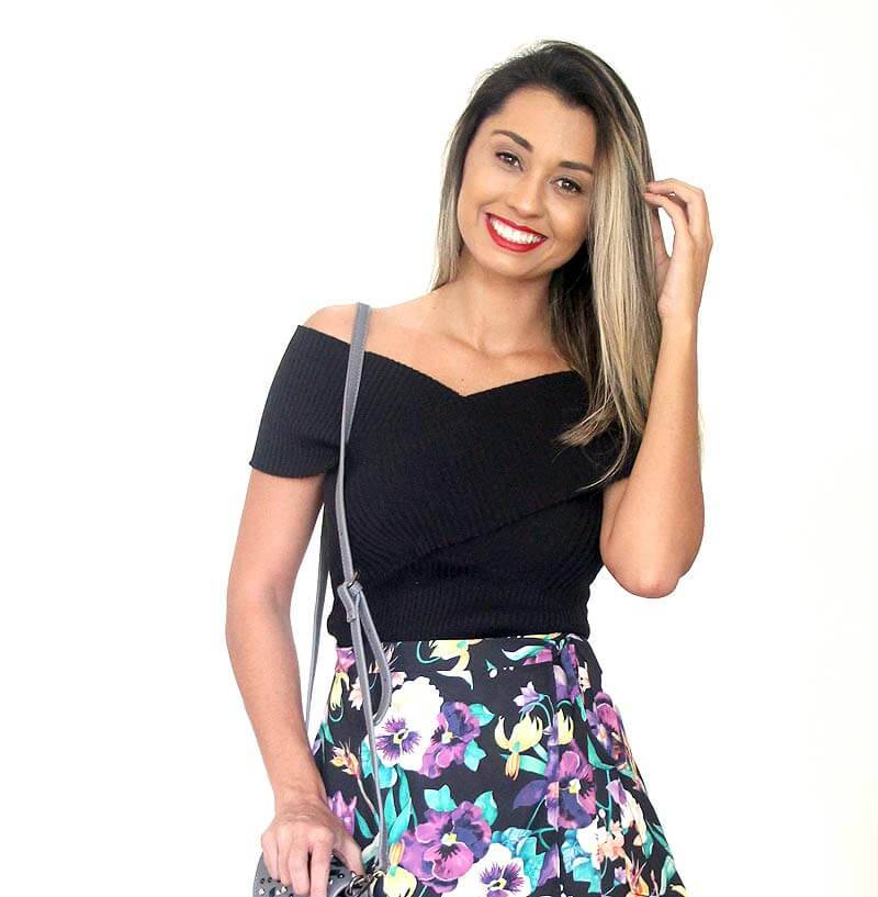 saia florida combina com que blusa