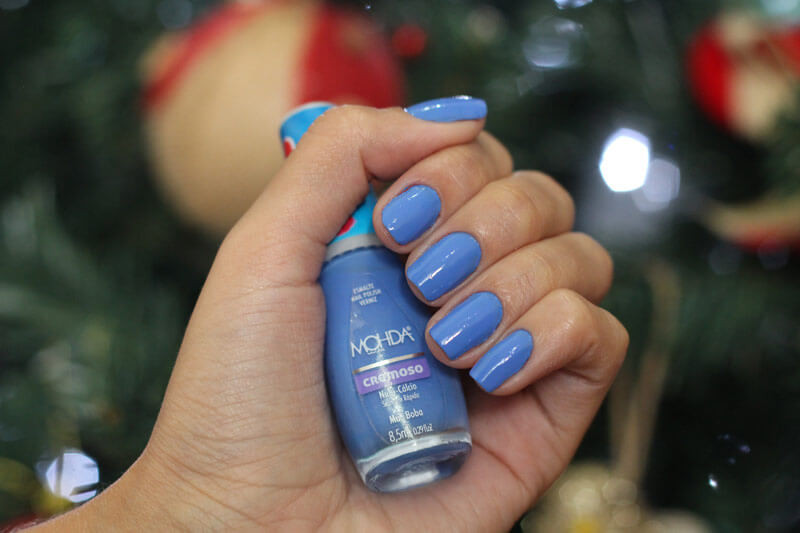 Esmalte Azul Claro Mão Boba Mohda