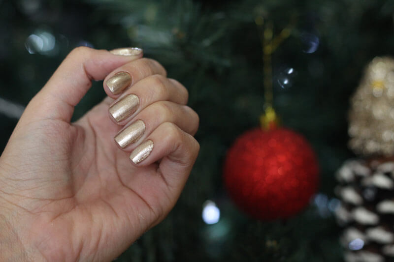 Esmalte Dourado com Glitter esmalte para o natal esmalte com brilho esmalte para festa