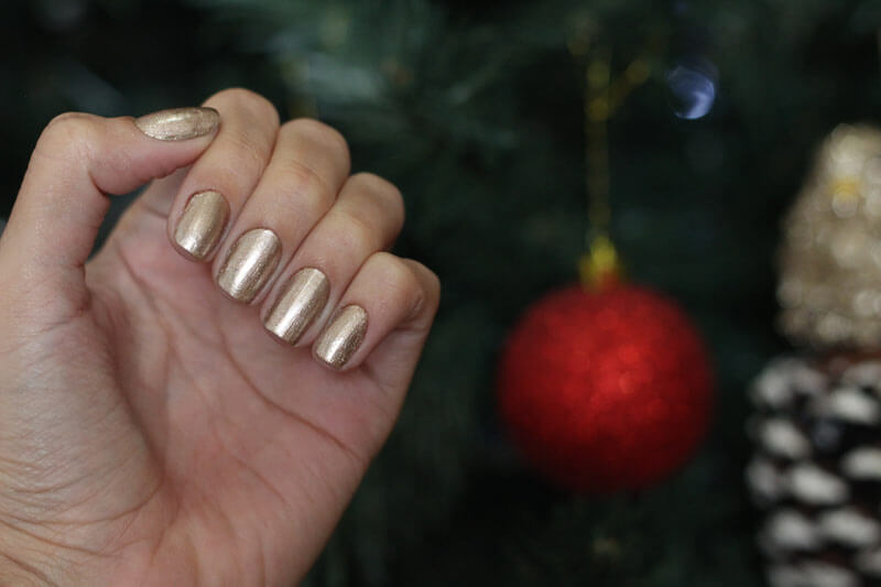 Esmalte Dourado com Glitter esmalte para o natal esmalte com brilho esmalte para festa