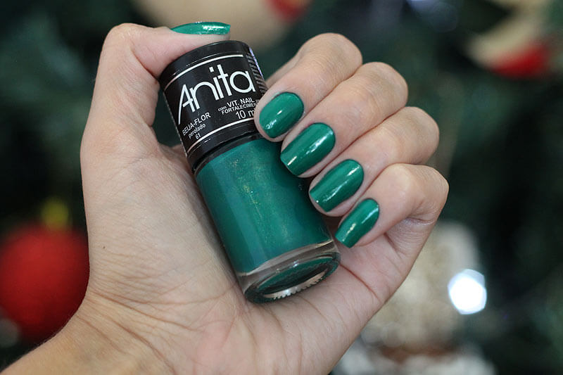 Esmalte Verde Beija Flor Perolado - Anita