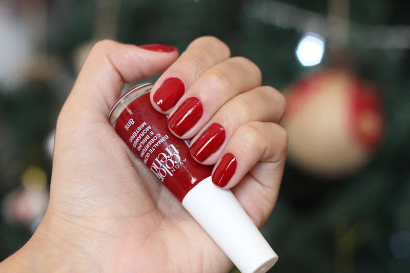 Esmalte para Arrasar no Natal esmalte vermelho avon 