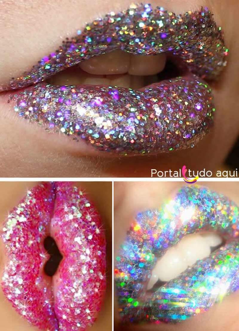 Maquiagem com glitter para o carnaval veja muitas inspirações de make com glitter, aprenda como colocar o glitter no rosto