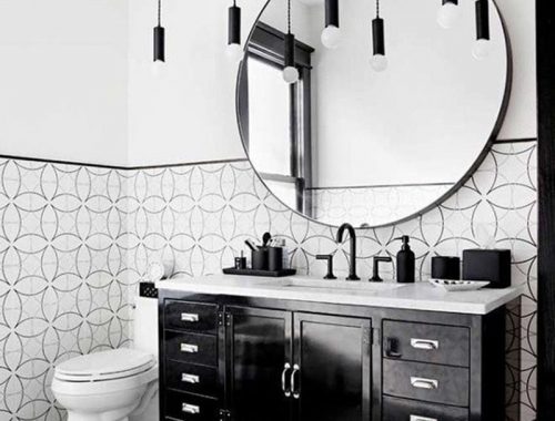 Banheiro preto e branco - as melhores dicas e inspirações para banheiro com as cores preto e branco! Confiras nossas dicas e arrase na decoração do seu banheiro.