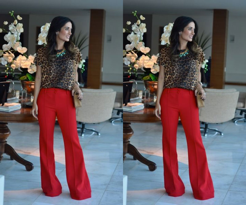 COMO USAR CALÇA VERMELHA - as melhore dicas e inspirações de looks para você montar looks lindos com calça vermelha! CONFIRA AGORA as melhores dicas.