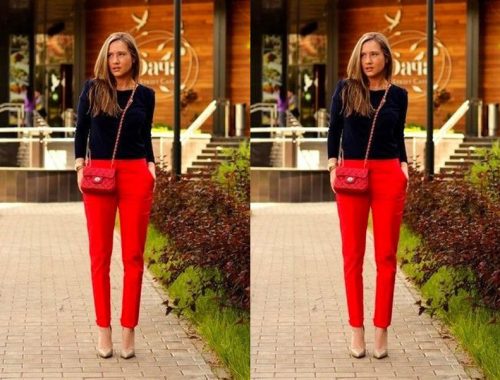 COMO USAR CALÇA VERMELHA - as melhore dicas e inspirações de looks para você montar looks lindos com calça vermelha! CONFIRA AGORA as melhores dicas.