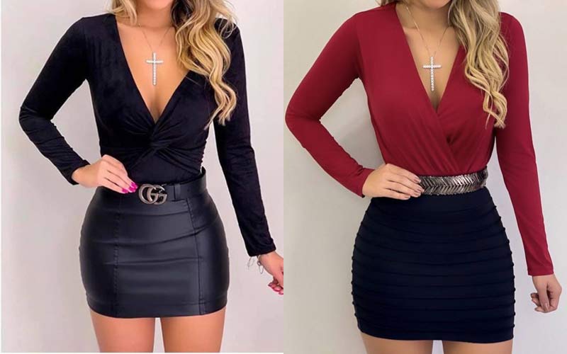 LOOK BALADA INVERNO 2019 - copie os looks para arrasar! Veja como montar looks lindos para a noite e não passar frio! Look para balada com saia e shorts