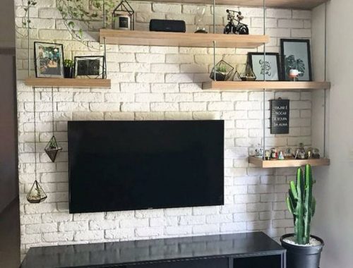 SALA DE TV SIMPLES E BARATA - dicas e inspirações para você montar uma bela sala de tv em casa sem gastar muito! Veja estilos de sala de tv aconchegantes.