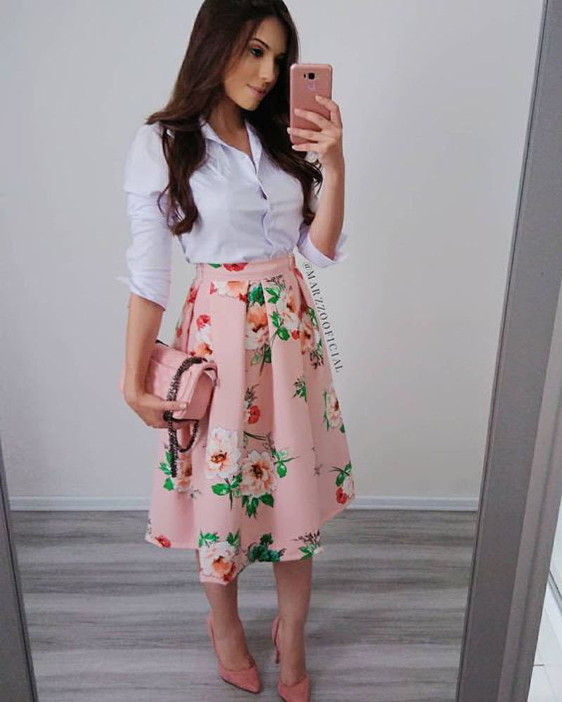 ESTAMPA FLORAL - 20 looks lindos para inspirar! Confira as melhores dicas e sugestões de looks com estampa flora. Use a abuse dessa estampa na primavera. 