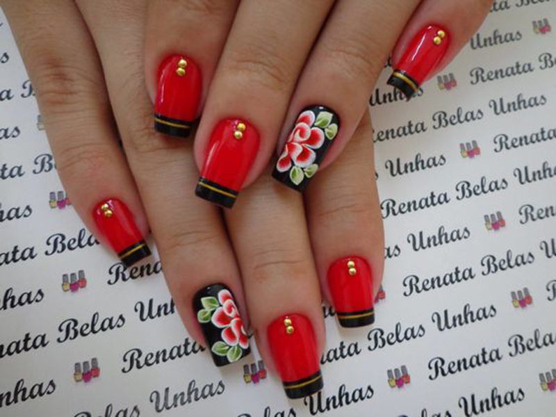 UNHAS VERMELHAS DECORADAS 2020