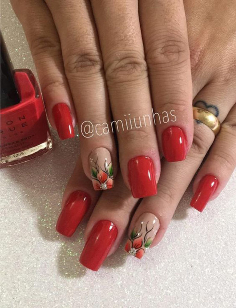 UNHAS VERMELHAS DECORADAS 2020