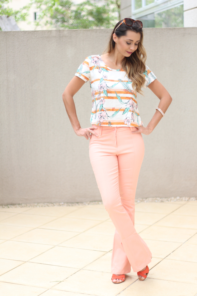 Calça Flare Jeans como usar calça flare jeans luiza gomes eucapricho